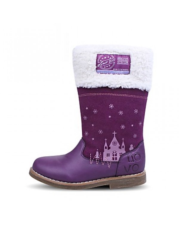 Girl's Boots Fall / Winter Others / Comfort Synthetic Casual Flat Heel Zipper Purple Others  