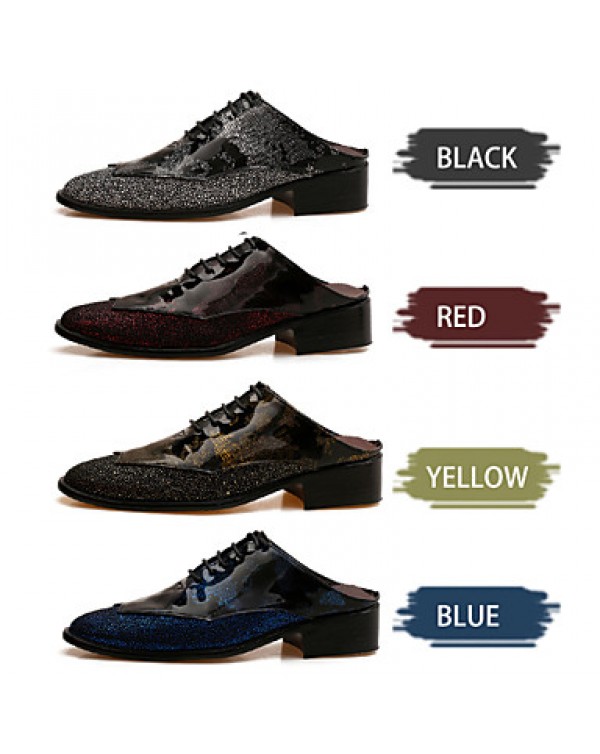 Men's Shoes Office & Career/Casual & Mules Black/Blue/Yellow/Red  