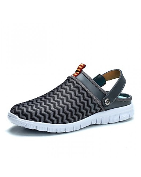 Men's Shoes Fabric Outdoor / Casual / Athletic Fashion Sneakers Outdoor / Casual / Athletic Black / Blue / Gray  