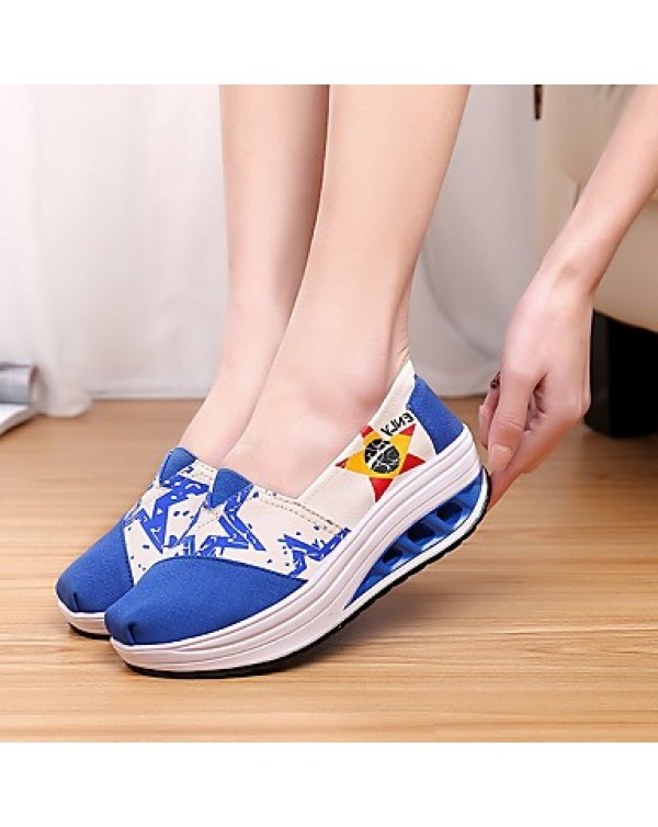 Women's Shoes Tulle Spring /Winter Wedges / Roller Skate Shoes / Creepers / Comfort / Flats Sneakers /