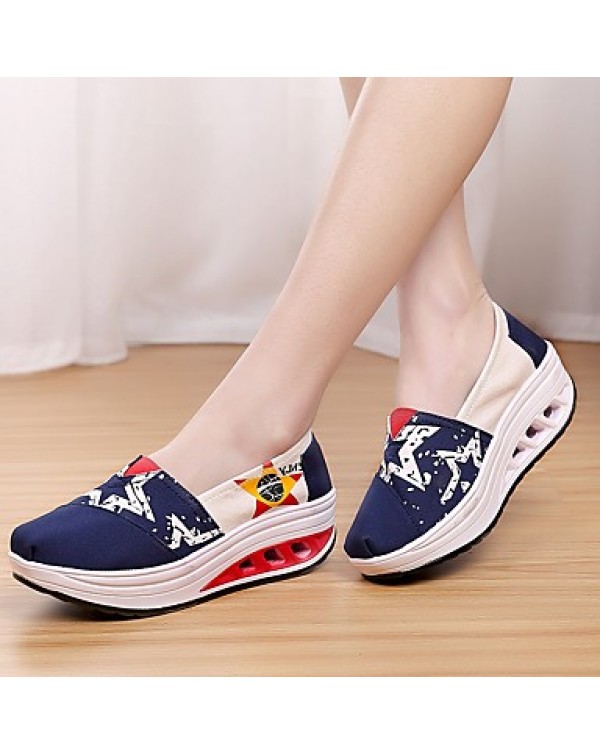 Women's Shoes Tulle Spring /Winter Wedges / Roller Skate Shoes / Creepers / Comfort / Flats Sneakers /